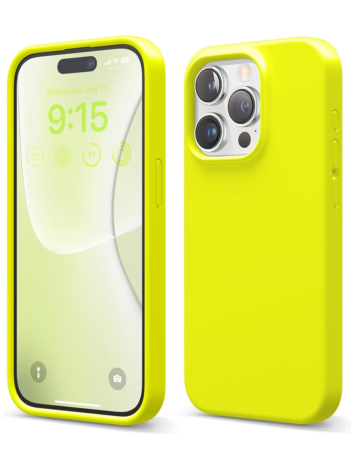 

Чехол Elago для iPhone 15 Pro Soft silicone Neon Yellow, Желтый