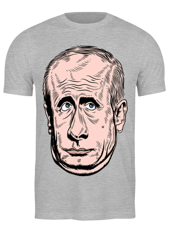 

Футболка мужская Printio Путин серая 2XL, Серый, Путин