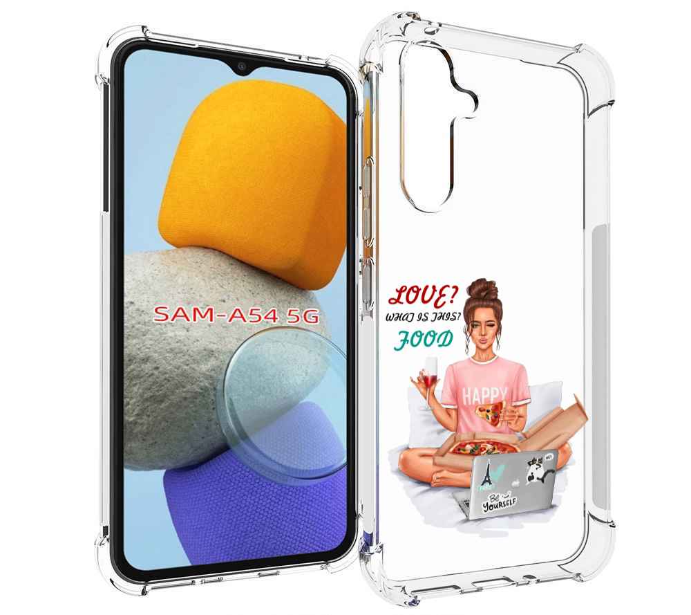 

Чехол MyPads девушка-с-ноутбуком женский для Samsung Galaxy A54, Tocco