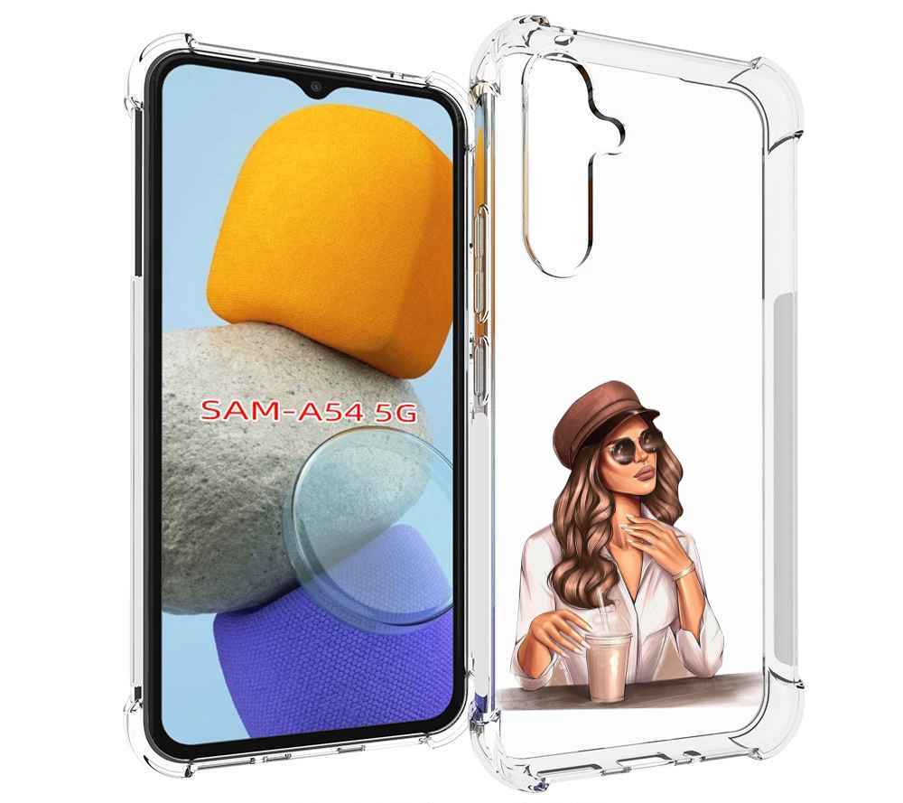 

Чехол MyPads девушка-с-милкшейком женский для Samsung Galaxy A54, Tocco