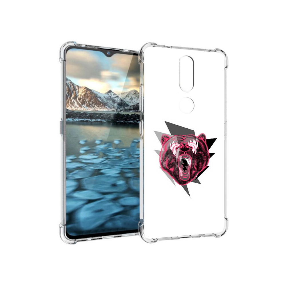 

Чехол MyPads Tocco для Nokia 2.4 грозовой медведь (PT227049.107.301), Прозрачный, Tocco