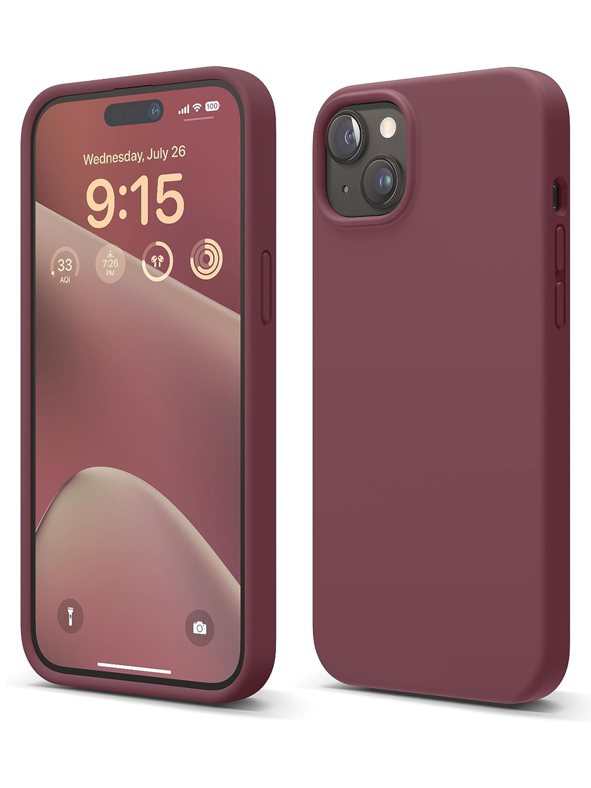 

Чехол Elago для iPhone 15 Soft silicone Burgundy, Бордовый