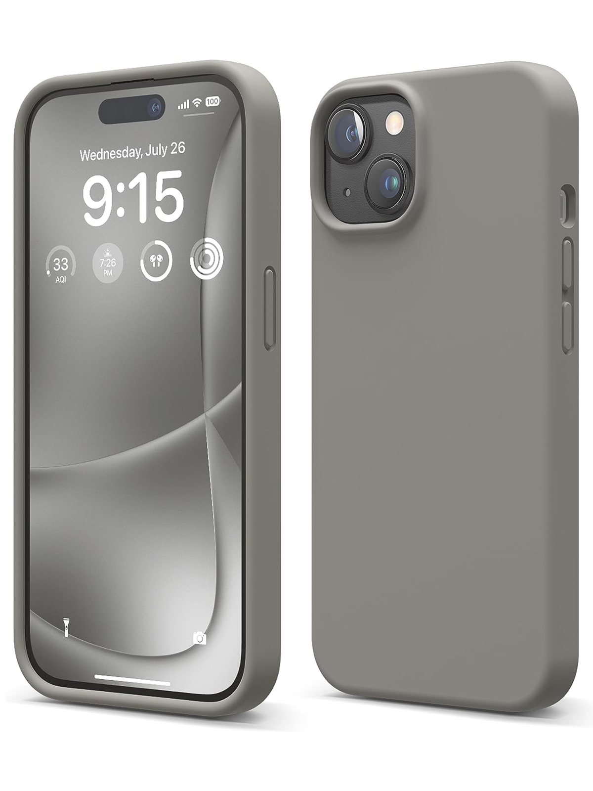 

Чехол Elago для iPhone 15 Soft silicone Medium Grey, Серый