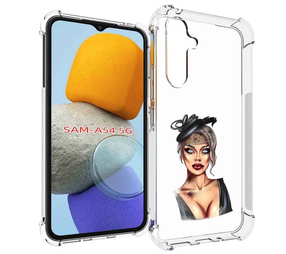 

Чехол MyPads девушка-с-линзами для Samsung Galaxy A54, Tocco