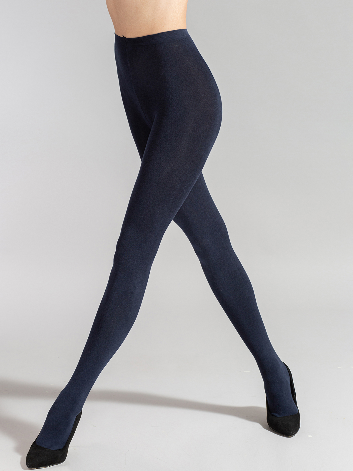 

Колготки женские Giulia DELICATE COTTON 150 синие 3 (M), DELICATE COTTON 150