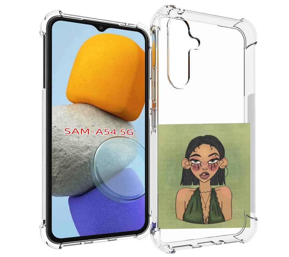 

Чехол MyPads девушка-с-каре-и-тату для Samsung Galaxy A54, Tocco