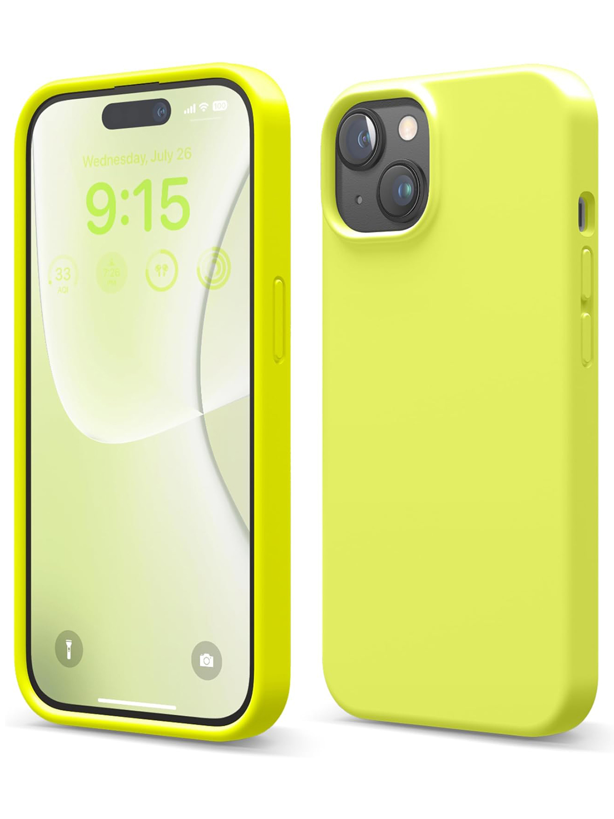

Чехол Elago для iPhone 15 Soft silicone Neon Yellow, Желтый