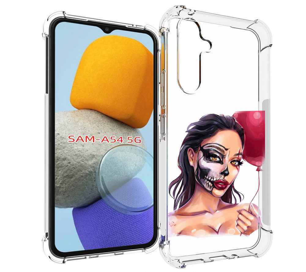 

Чехол MyPads девушка-с-гримом женский для Samsung Galaxy A54, Tocco