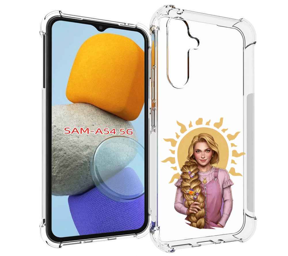 

Чехол MyPads девушка-с-большой-косой для Samsung Galaxy A54, Tocco