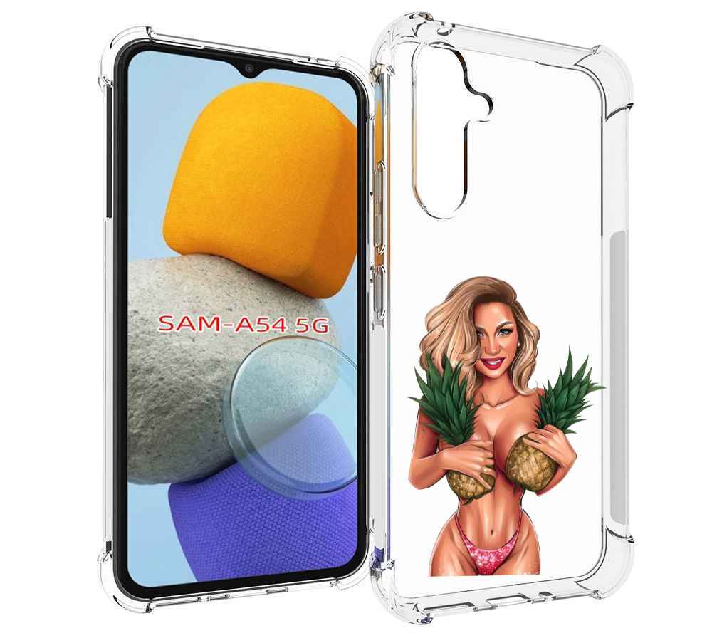 

Чехол MyPads девушка-с-ананасами женский для Samsung Galaxy A54, Tocco