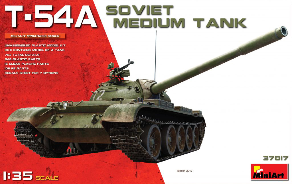 фото Сборная модель miniart 1/35 t-54a советcкий средний танк 37017
