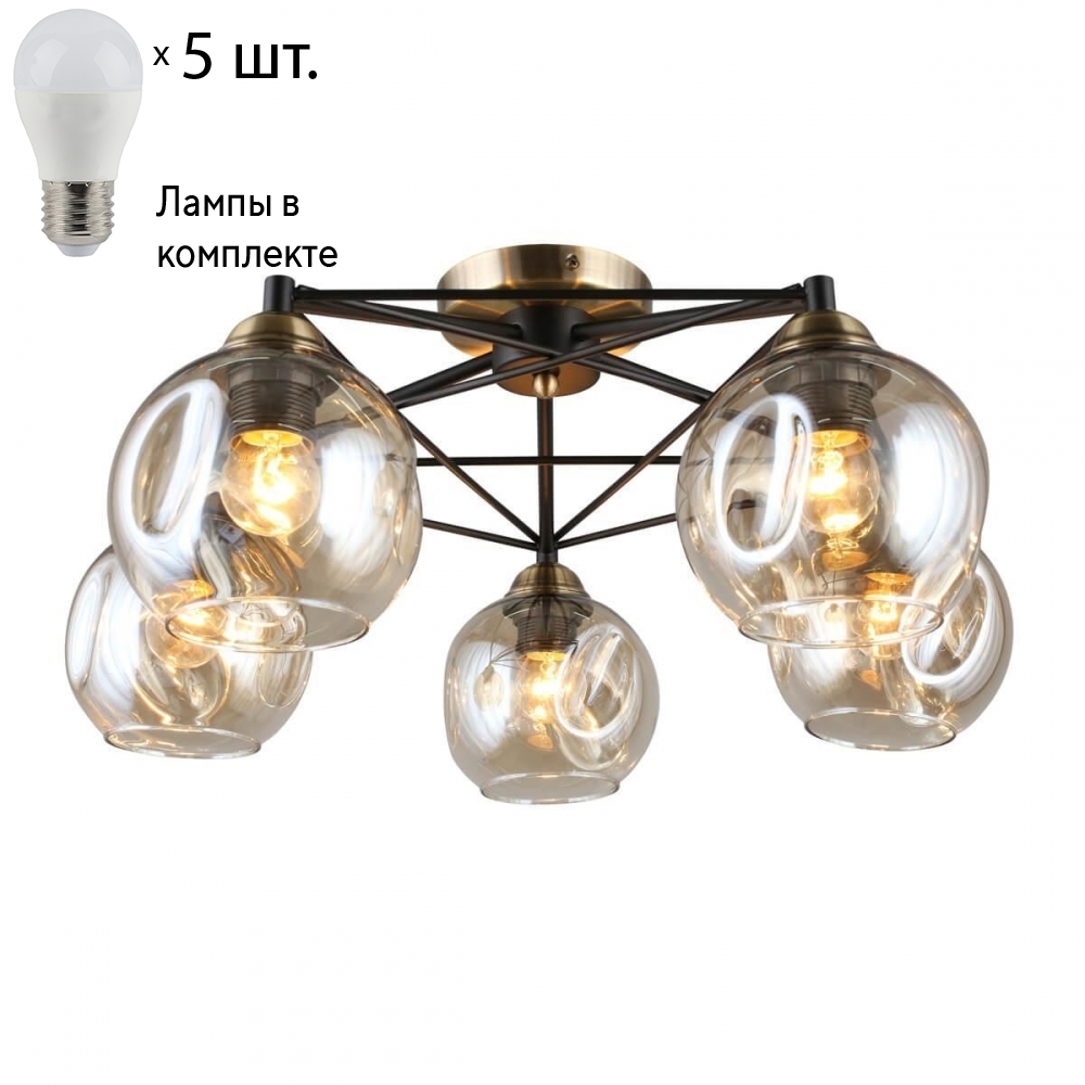 

Люстра потолочная с лампочками Omnilux OML-93507-05Lamps
