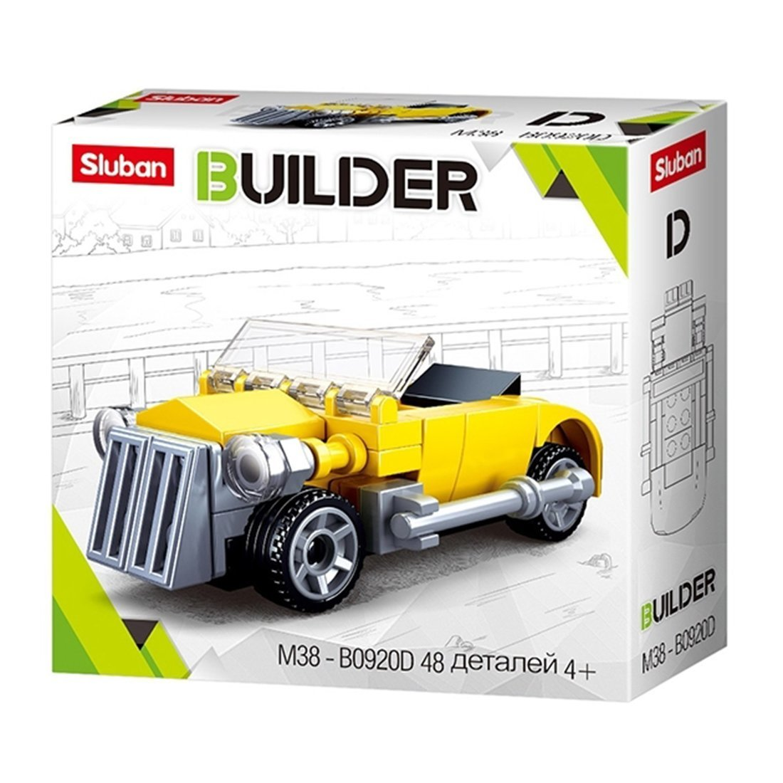 

Конструктор серии Builder 48 деталей SLUBAN