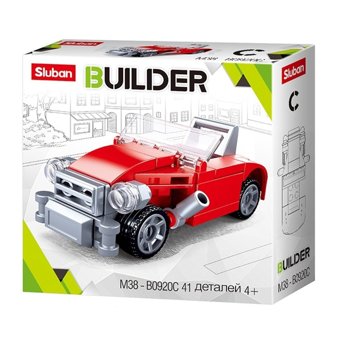 фото Конструктор серии builder 41 деталь sluban