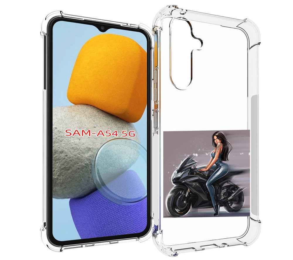 

Чехол MyPads девушка-на-мотоцикле для Samsung Galaxy A54, Tocco