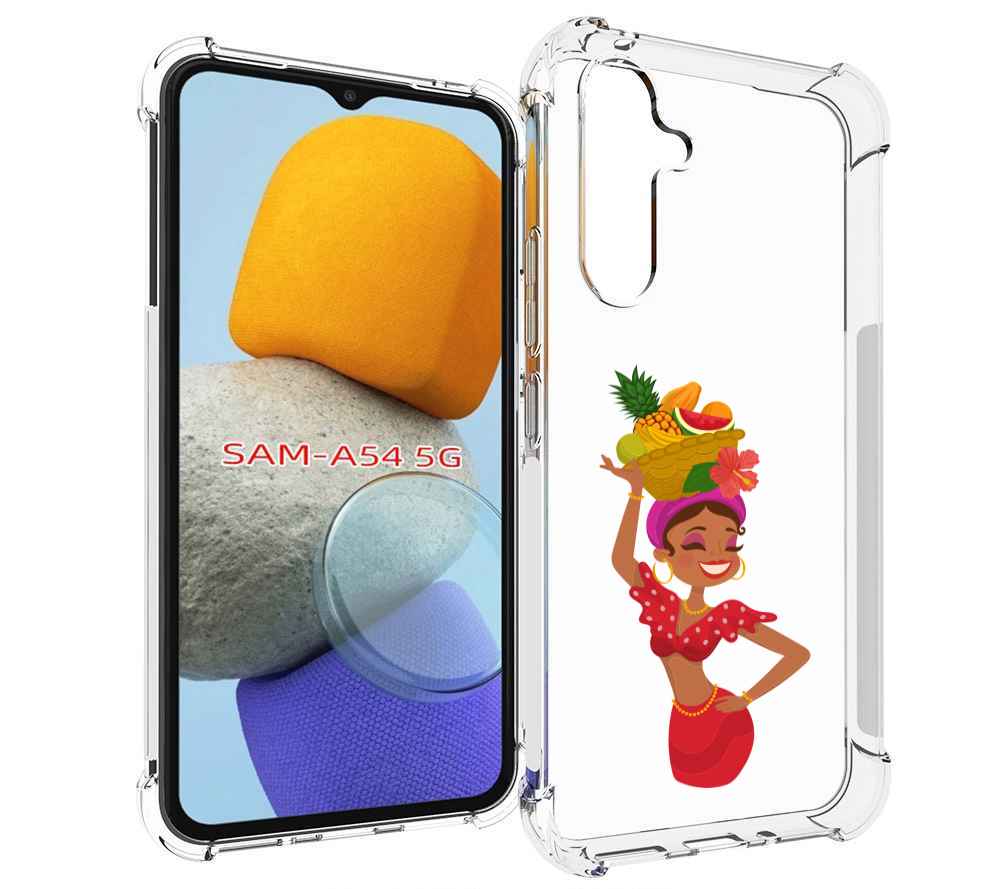 

Чехол MyPads девушка-мулатка для Samsung Galaxy A54, Tocco