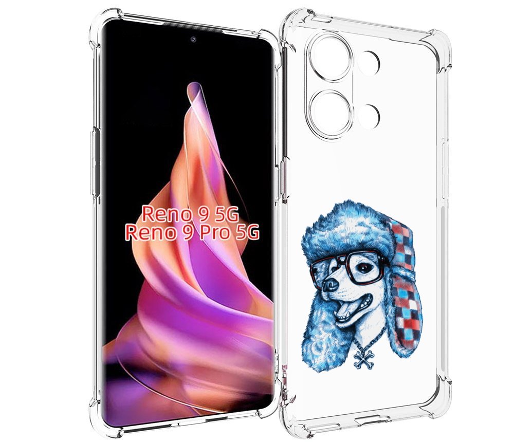 

Чехол MyPads зимний пес для Oppo Reno 9/Reno 9 Pro, Прозрачный, Tocco