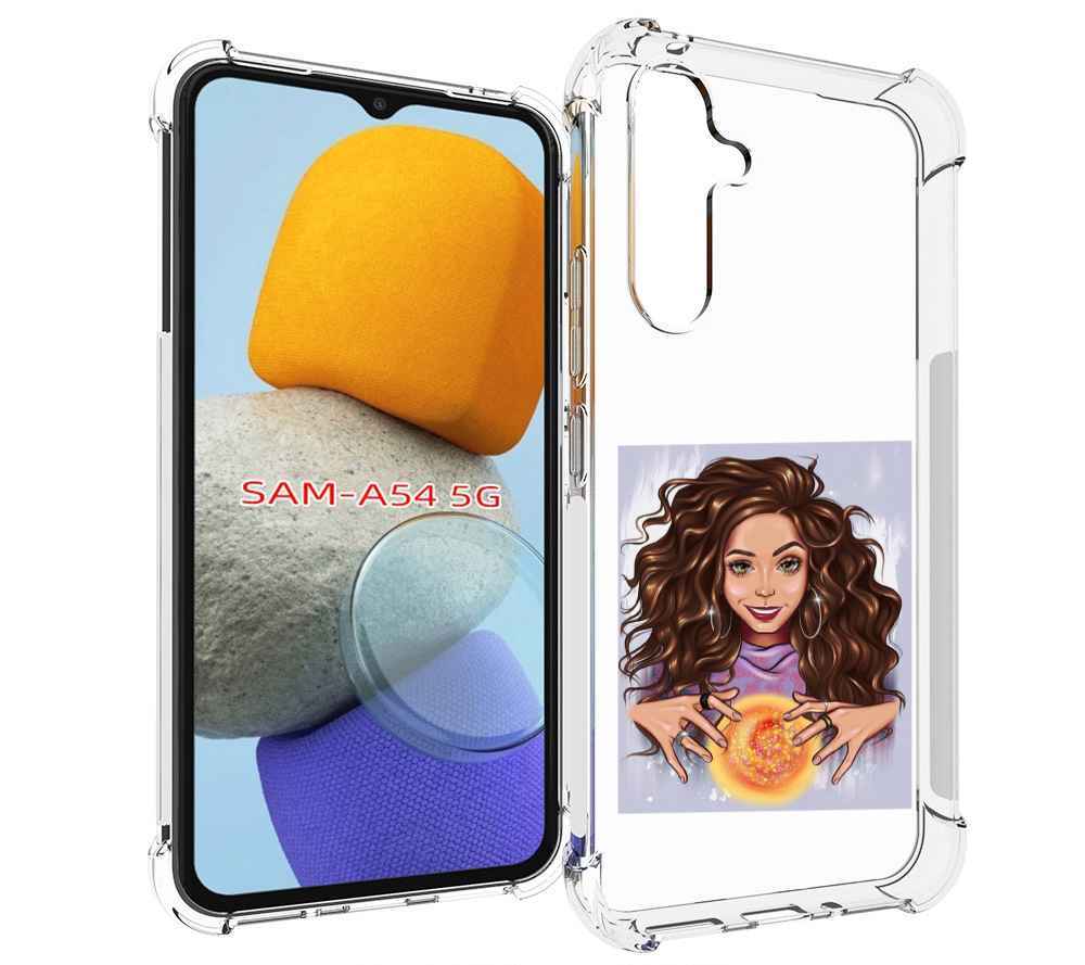

Чехол MyPads девушка-волшебница для Samsung Galaxy A54, Tocco