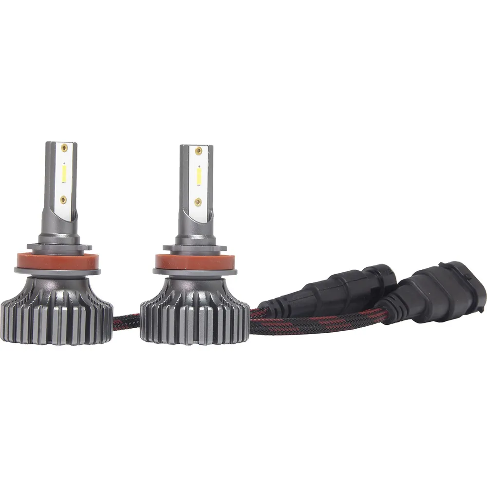 Лампы автомобильные светодиодные H11 AMP серия CSP H02 LED 12V 40W 4000lm 6000K комплект 2