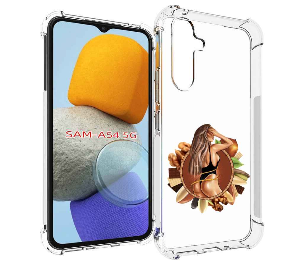 

Чехол MyPads девушка-в-черном-купальнике женский для Samsung Galaxy A54, Tocco