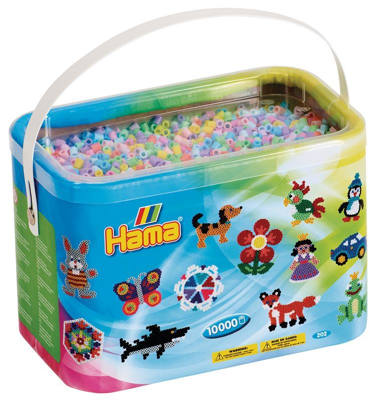 

Бусинки для термомозаики Hama размера MIDI пастельные цвета, 10 000 шт. 202-50