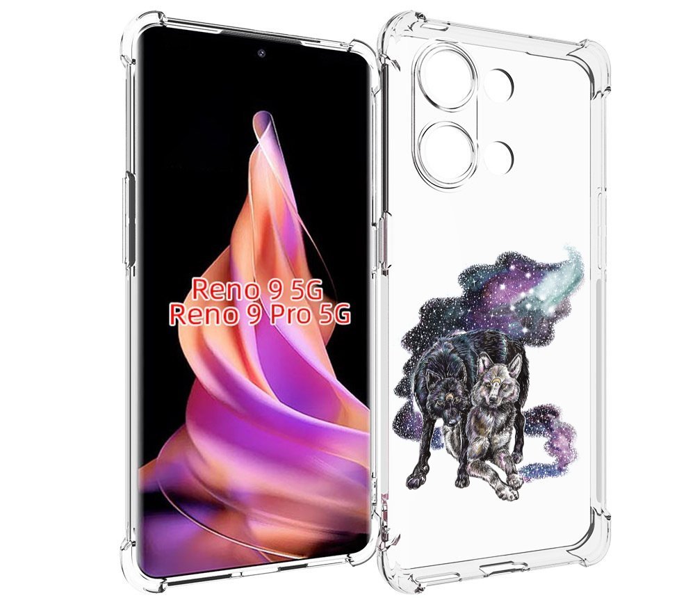 

Чехол MyPads звездные волки для Oppo Reno 9/Reno 9 Pro, Прозрачный, Tocco