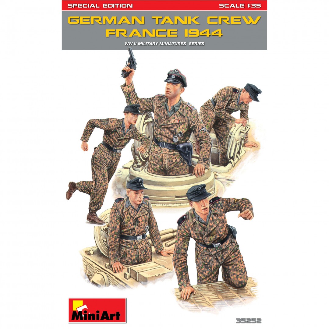

Сборная модель MiniArt 1/35 Немецкий танковый экипаж, Франция 1944 г.35252