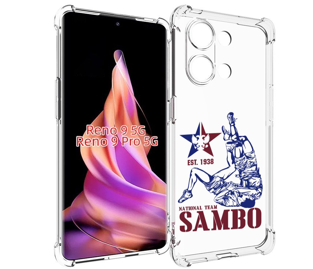 

Чехол MyPads единоборства самбо для Oppo Reno 9/Reno 9 Pro, Прозрачный, Tocco