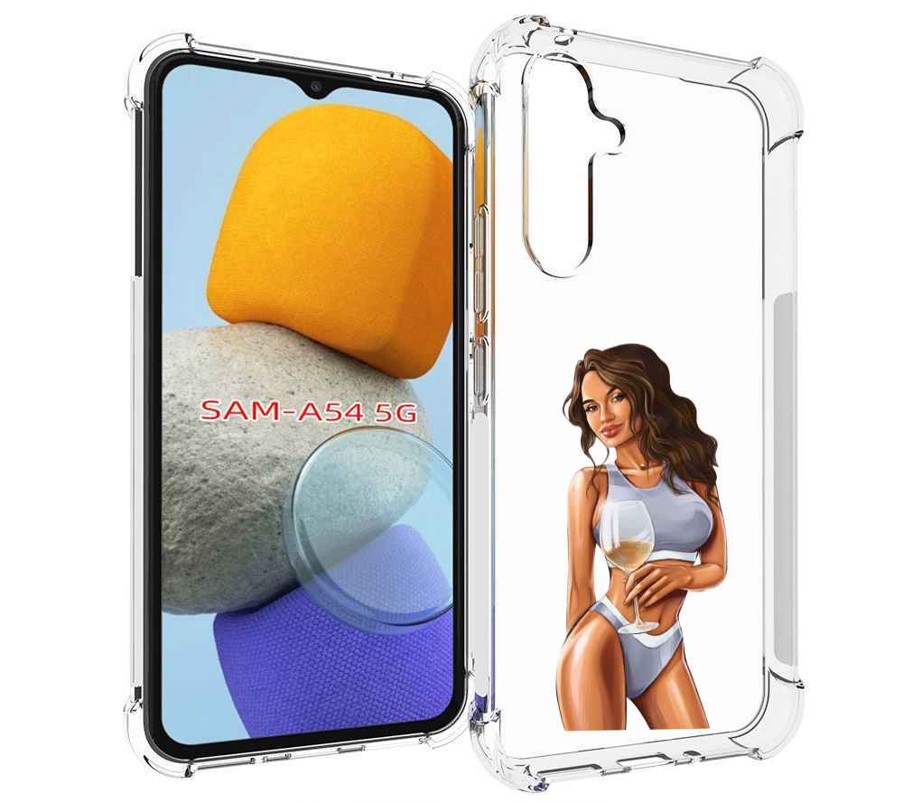 

Чехол MyPads девушка-в-сером-купальнике- женский для Samsung Galaxy A54, Tocco