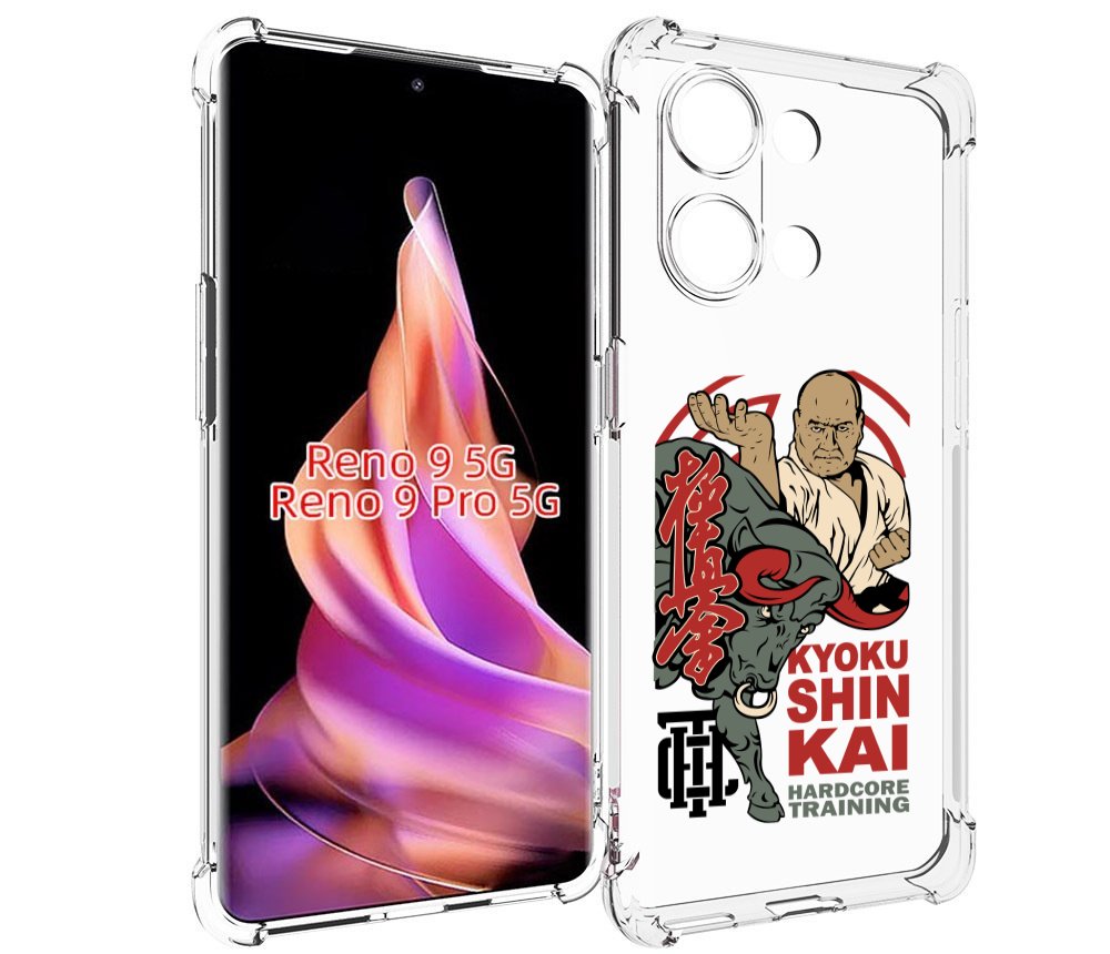 

Чехол MyPads единоборства рисунок для Oppo Reno 9/Reno 9 Pro, Прозрачный, Tocco