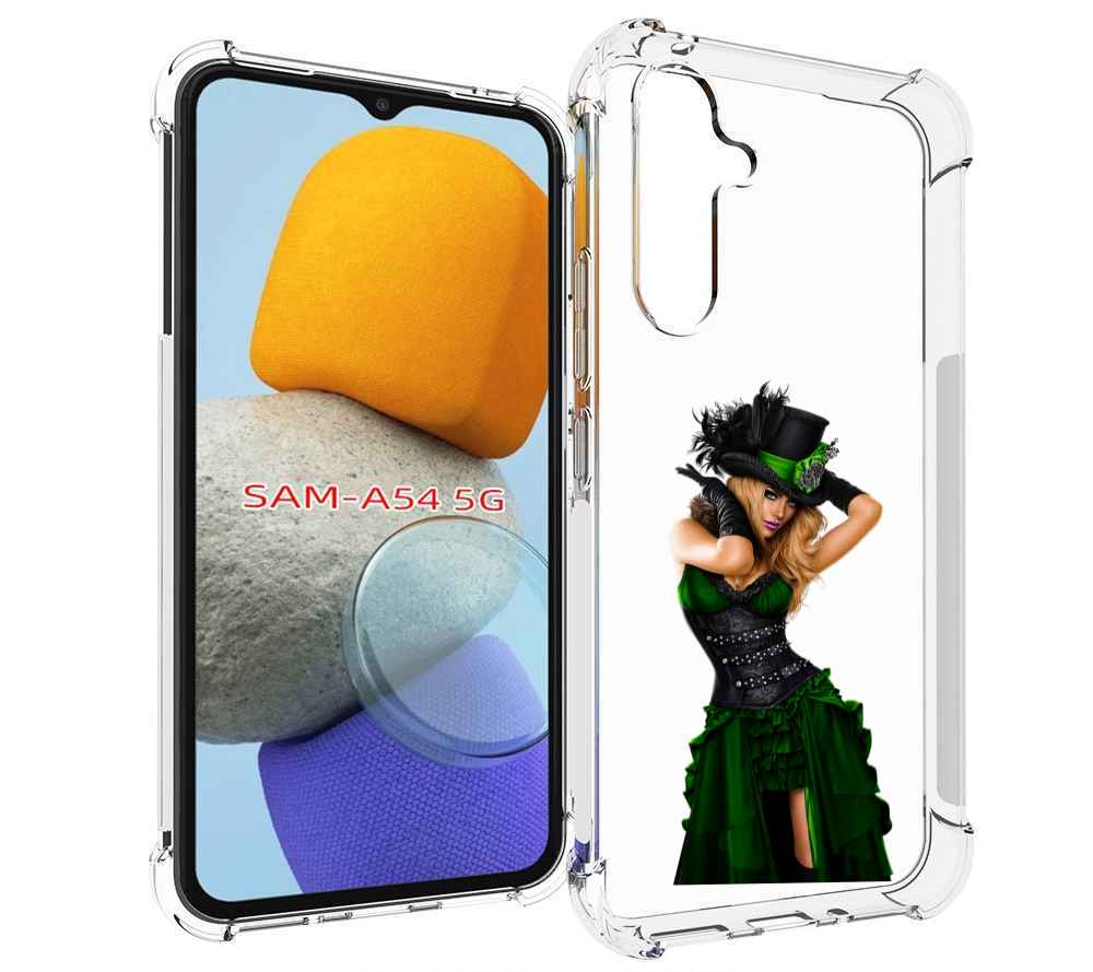

Чехол MyPads девушка-в-модном-длинном-платье женский для Samsung Galaxy A54, Tocco