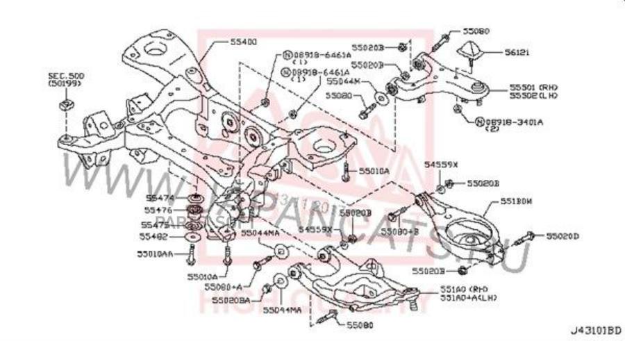 

ASVA Опора шаровая ASVA 0220Y62RU