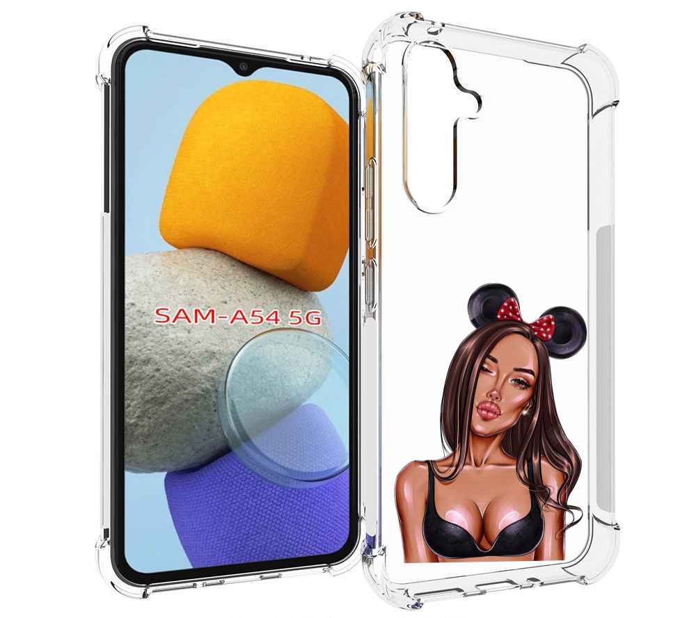 

Чехол MyPads девушка-в-купальнике-с-ушками женский для Samsung Galaxy A54, Tocco