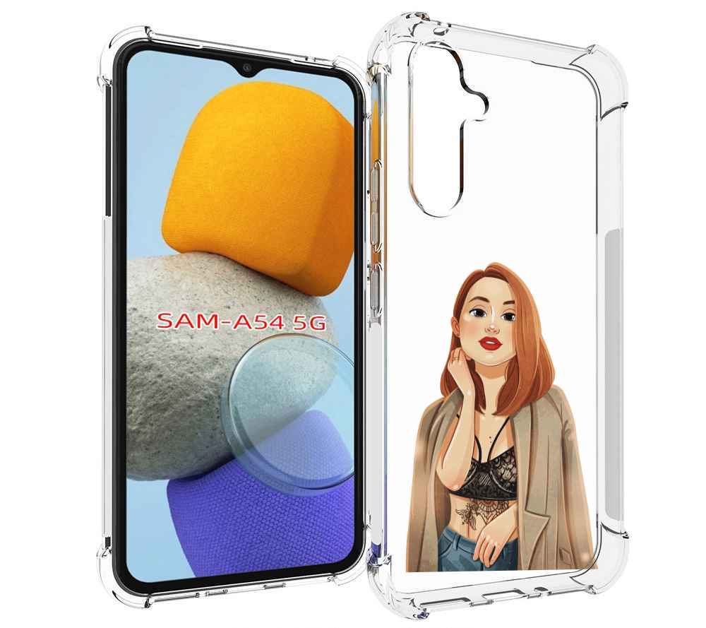

Чехол MyPads девушка-в-кружевном-2 для Samsung Galaxy A54, Tocco