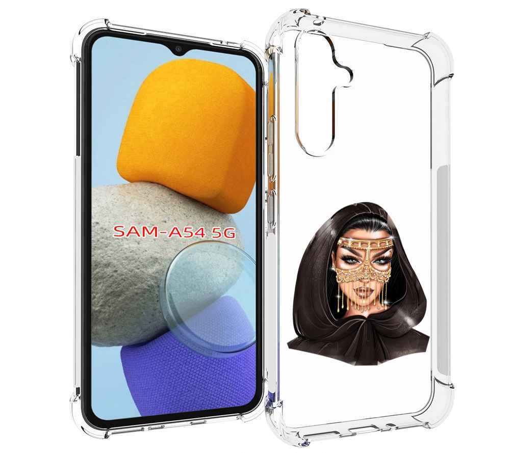 

Чехол MyPads девушка-в-золотой-маске для Samsung Galaxy A54, Tocco