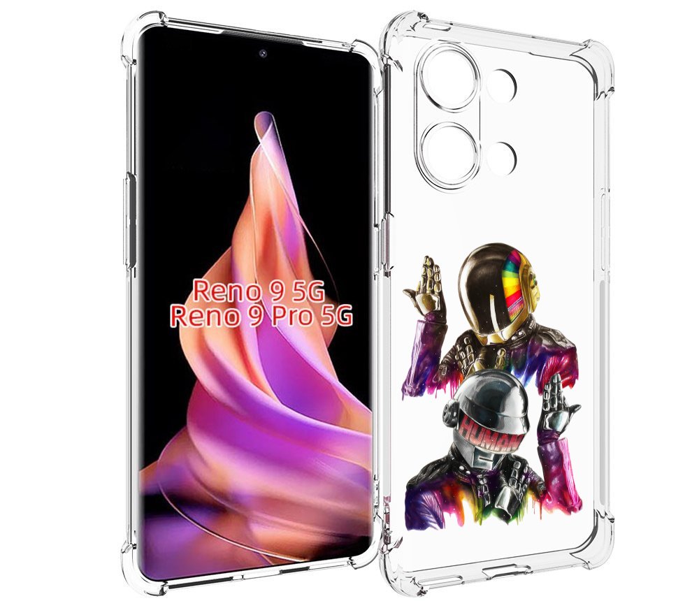 

Чехол MyPads диско космонавты для Oppo Reno 9/Reno 9 Pro, Прозрачный, Tocco