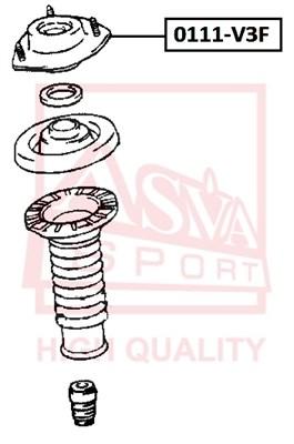 

ASVA ОПОРА ПЕРЕДНЕГО АМОРТИЗАТОРА ASVA 0111V3F