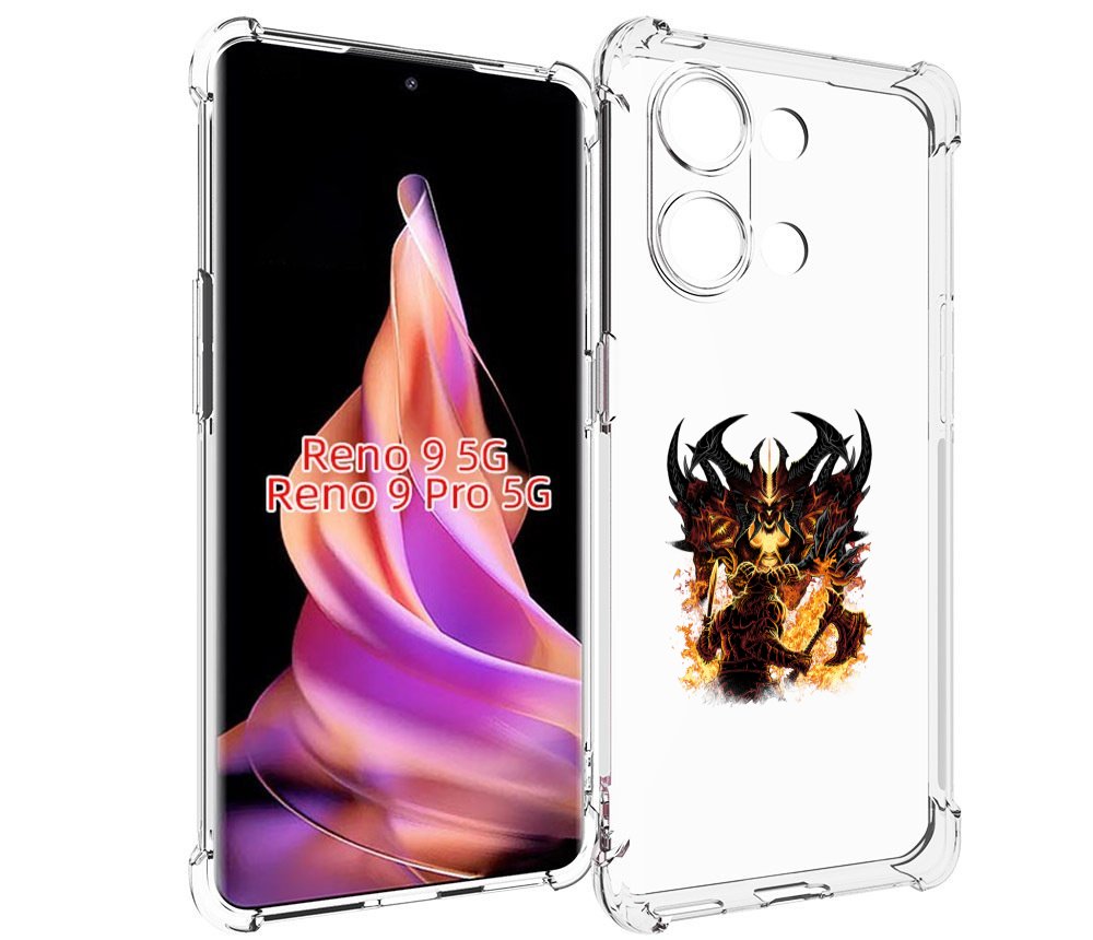 

Чехол MyPads демон shadow fiend для Oppo Reno 9/Reno 9 Pro, Прозрачный, Tocco