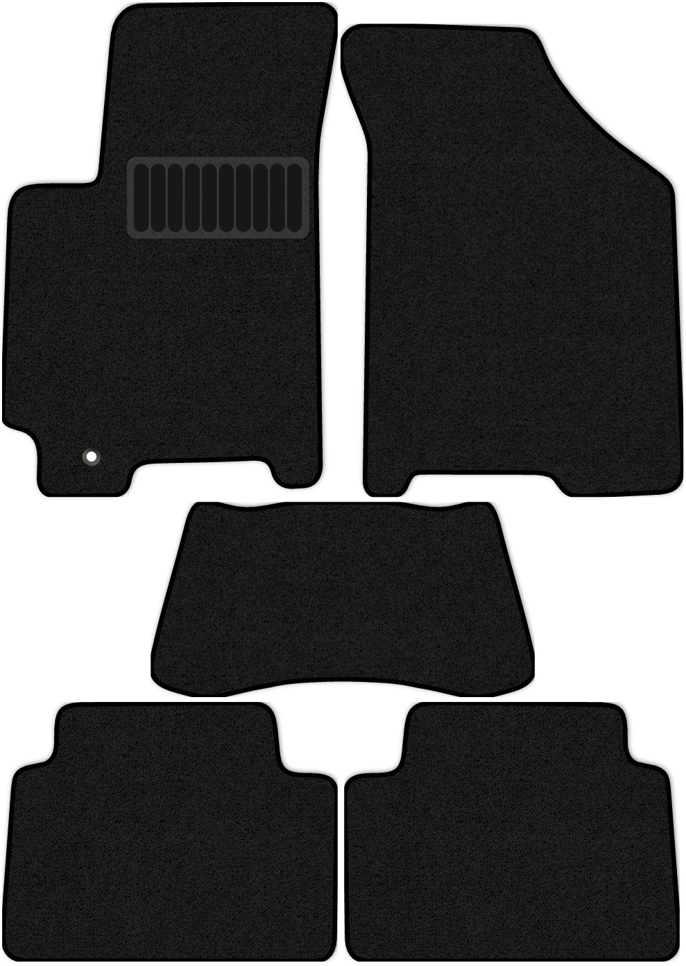 фото Коврики allmone "standart" для chevrolet lacetti (j200) (2004 - 2013) черн 5 шт. шевроле л