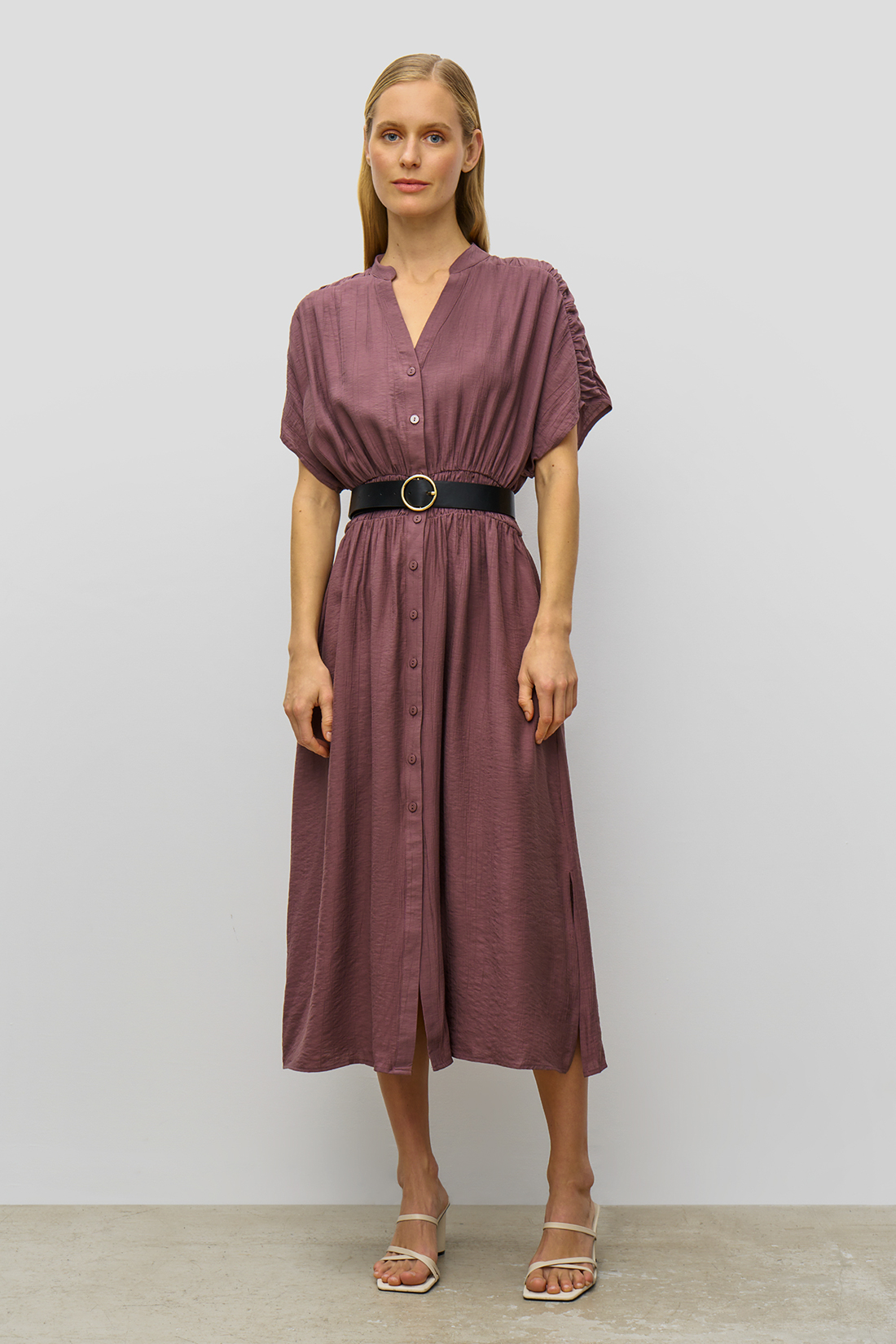 

Платье женское Baon B4523032 фиолетовое XS, Фиолетовый, B4523032