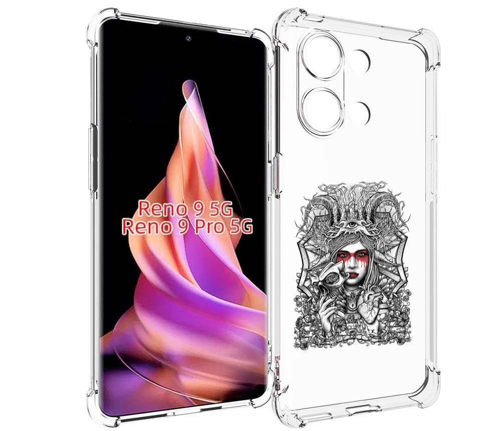 

Чехол MyPads грусная девушка для Oppo Reno 9/Reno 9 Pro, Прозрачный, Tocco