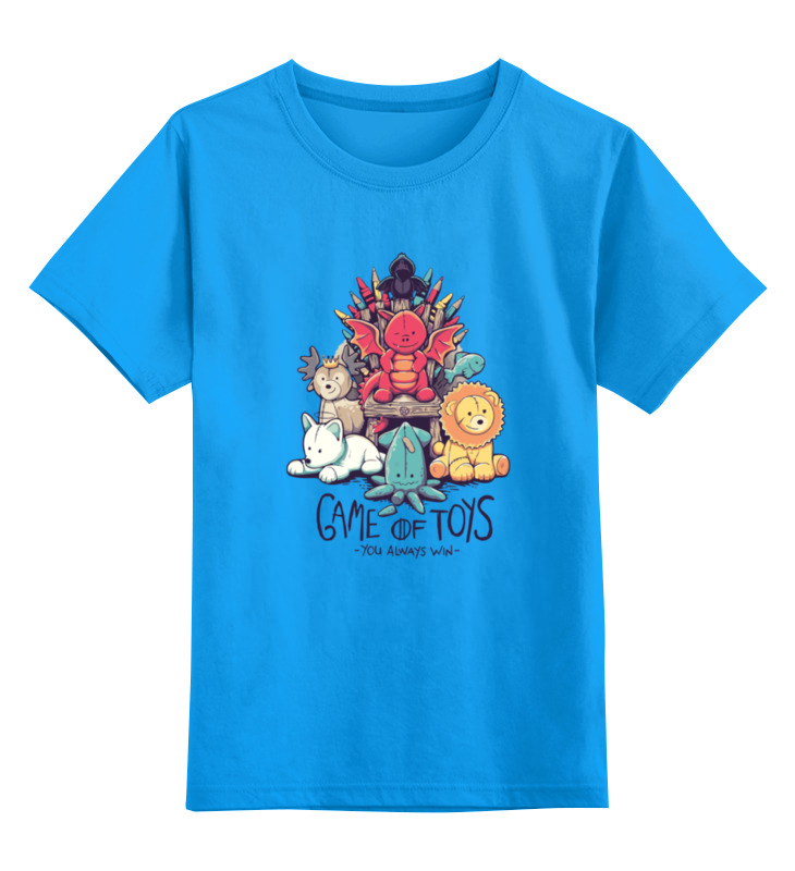 

Футболка детская Printio Game of toys цв. голубой р. 128, Game of toys