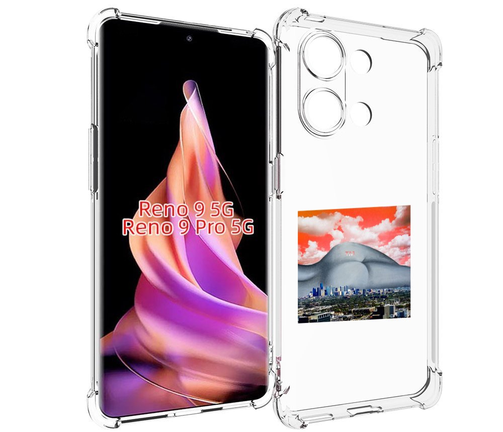 

Чехол MyPads город с девушкой на фоне для Oppo Reno 9/Reno 9 Pro, Прозрачный, Tocco