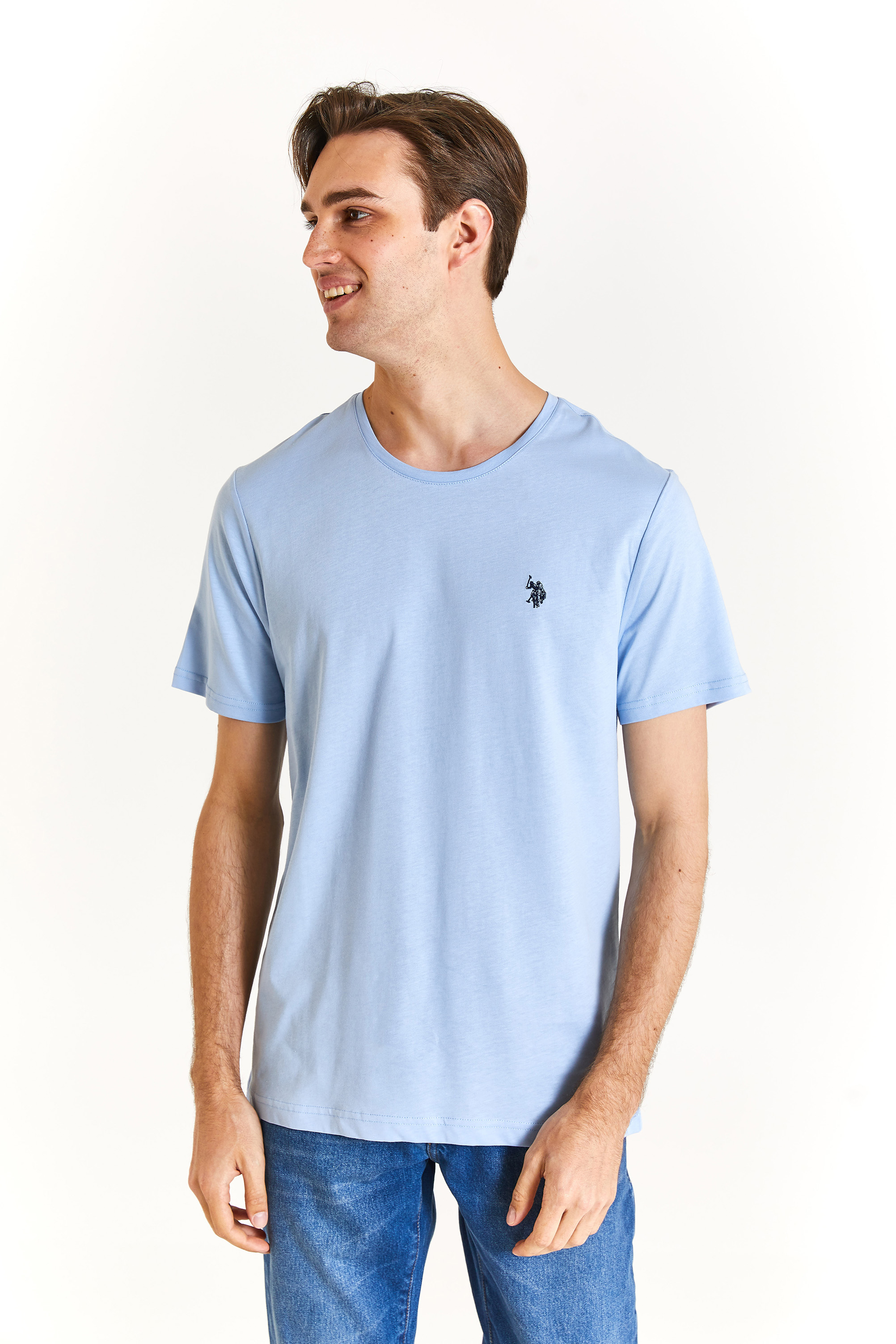 

Футболка мужская U.S. POLO Assn. G081GL0110GTS01IY024 голубая M, Голубой, G081GL0110GTS01IY024