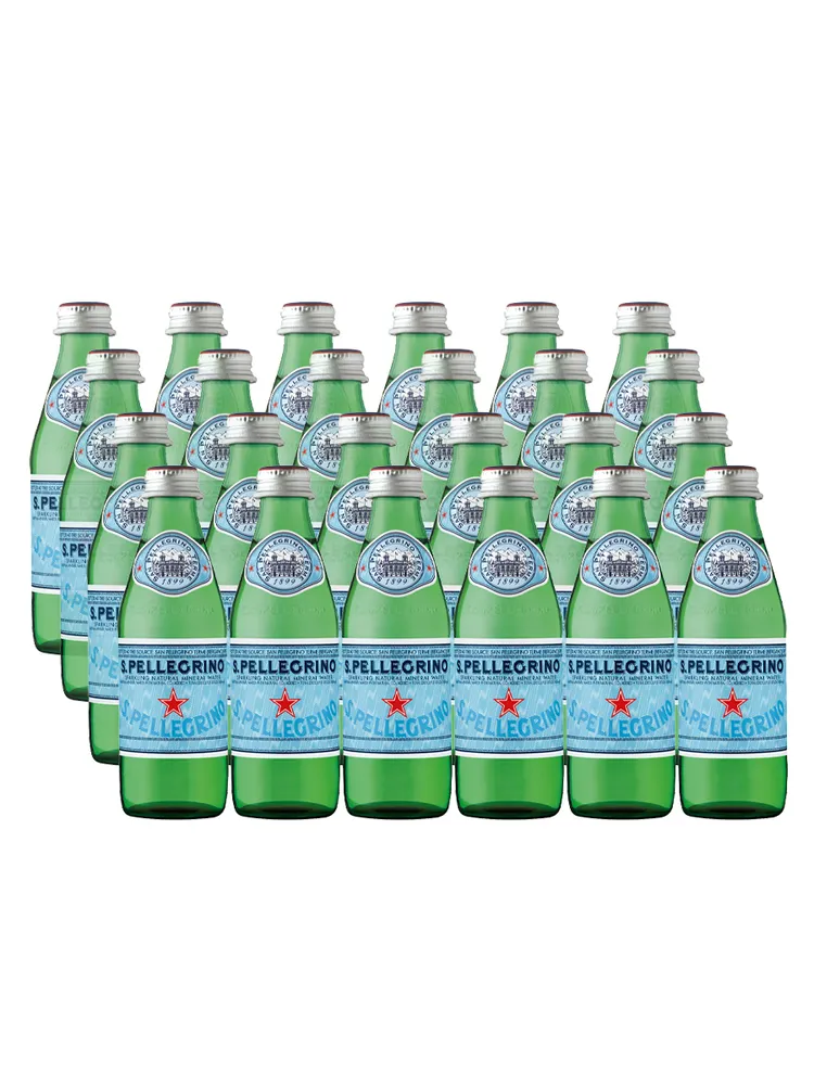 

Вода минеральная S. Pellegrino, с газом,стекло, 24 шт. по 0,25 л