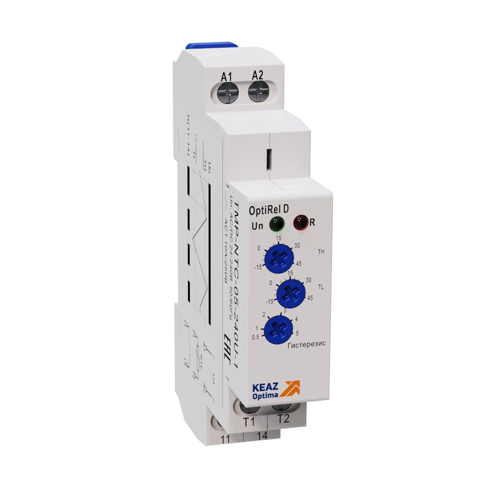 фото Реле температурное optirel d tmp-ntc-1-240u-1 с датчиком ntc 1м 16а 1со 24-240ас/dc кэаз 3