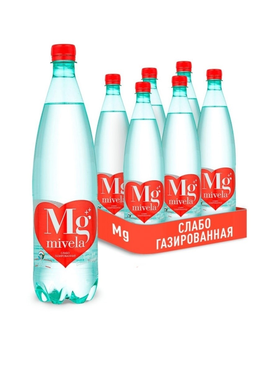 

Вода лечебно-столовая Mivela Mg (Мивела) 6 шт по 1 л, сл/г, пэт