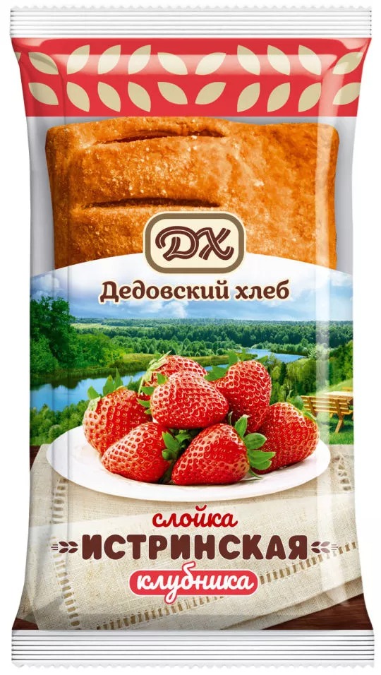 

Слойка Дедовский хлеб Истринская слоеная с клубникой 70 г