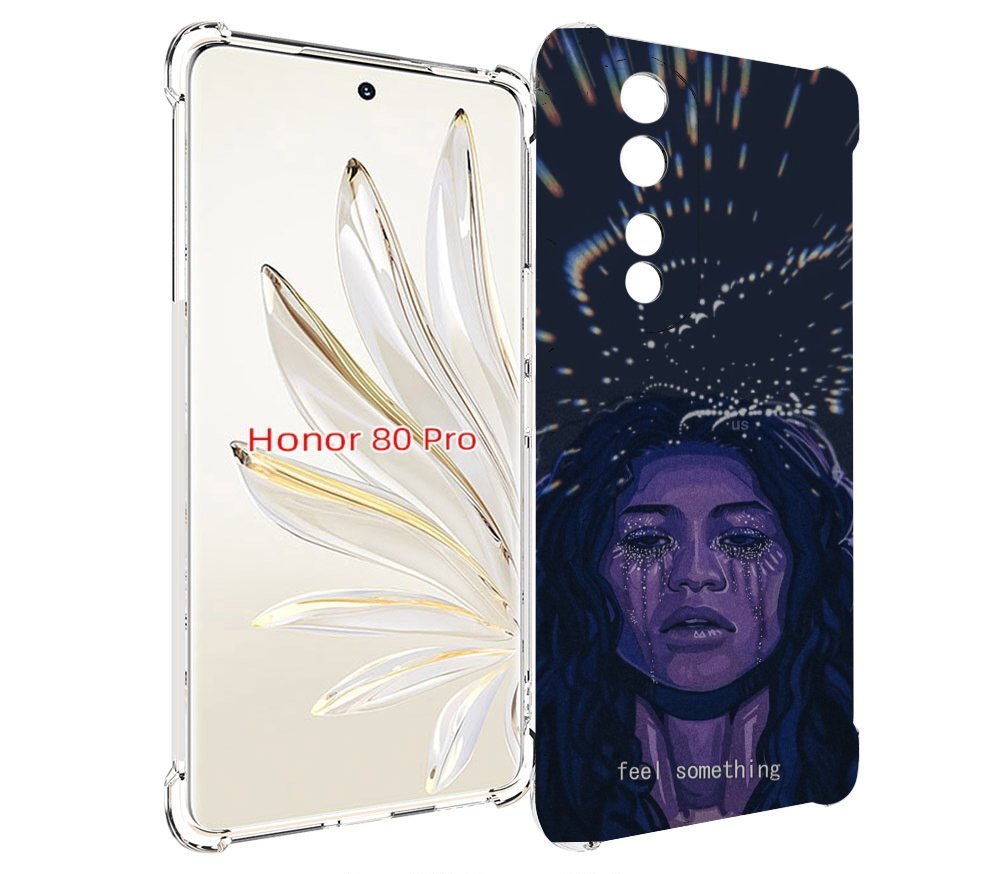 

Чехол MyPads чувствую себя непонятно женский для Honor 80 Pro, Прозрачный, Tocco