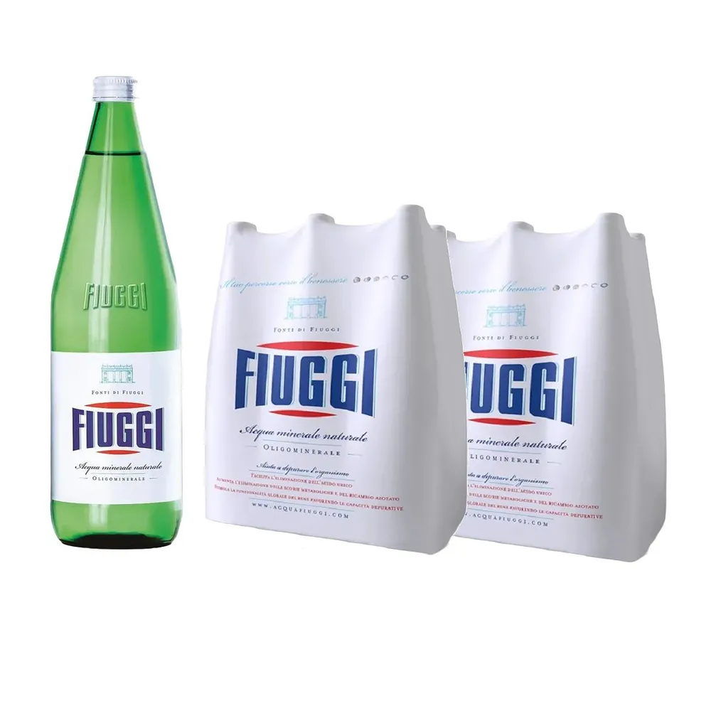Вода минеральная Fiuggi (Фьюджи) без газа 6 шт по 1 л стекло